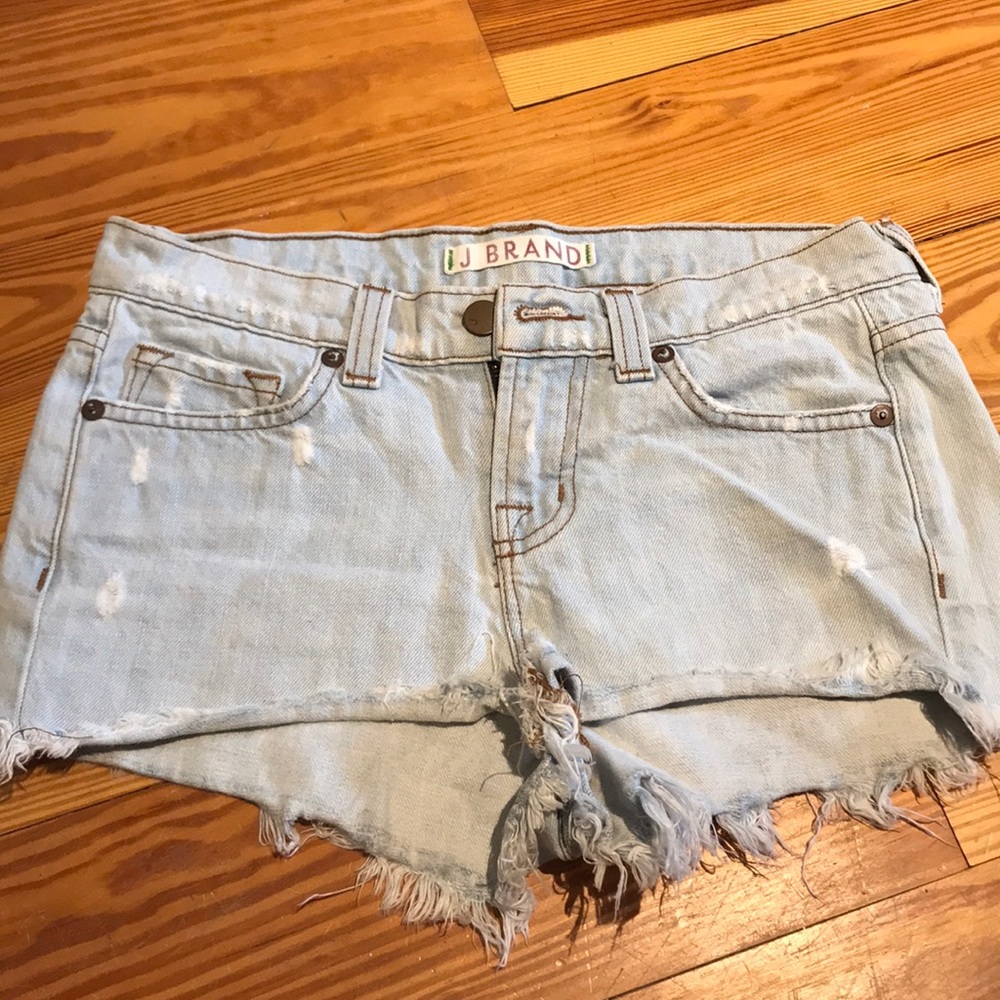 J Brand light wash denim cut off  shorts - Picture 3 of 3
